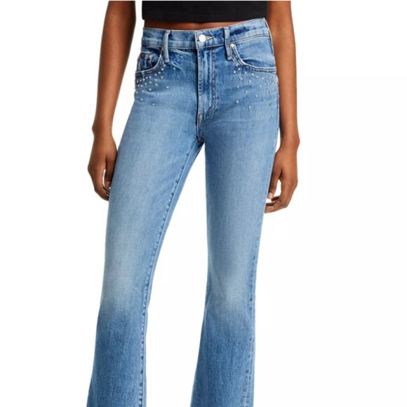 MOTHER SUPERIOR The Insider Flood Metal Magic Mid-Rise Baby Bootcut 29 EUC $359 - Picture 3 of 16